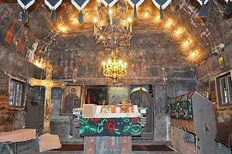 Biserica de lemn „Sfântul Ierarh Nicolae" (interiorul)
