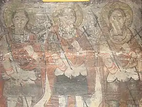 Detaliu din friza sfinţilor mucenici