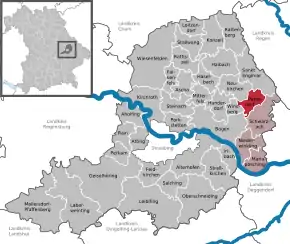 Poziția  Perasdorf pe harta districtului Straubing-Bogen