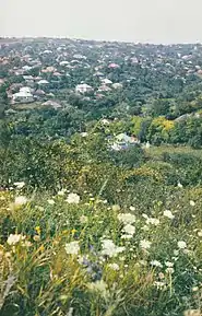 Satul la mijlocul anilor 1980.