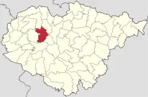 Localizare în cadrul județului