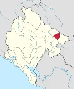 Poziția localității Comuna Petnjica