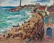 Plajă în Bretania (c. 1900)