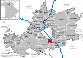 Poziția localității Pettstadt