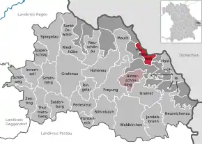 Poziția localității Philippsreut