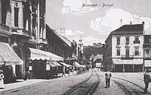  Palatul Friedrich Czell (stânga) cu Cafeneaua Elite la parter