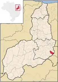 Poziția localității Betânia do Piauí