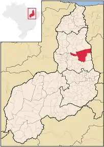 Poziția localității São Miguel do Tapuio