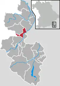 Poziția  Piding pe harta districtului Berchtesgadener Land