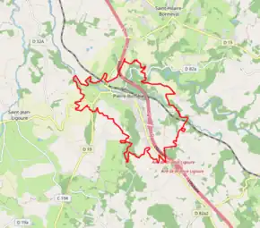 Poziția localității Pierre-Buffière