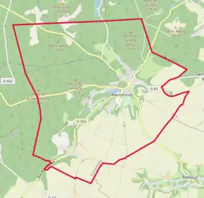 Poziția localității Pierrefonds