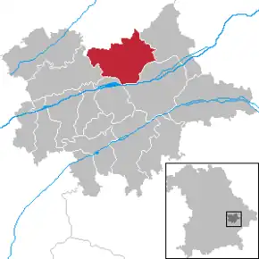 Poziția localității Pilsting