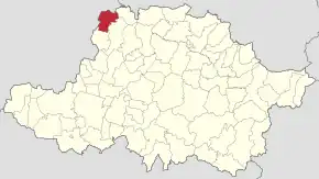 Localizare în cadrul județului