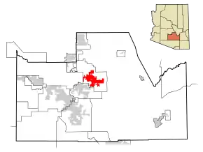 Poziția localității Florence