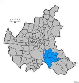 Poziția localității Marschlande