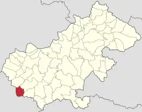 Localizare în cadrul județului