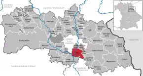 Poziția  Pirk pe harta districtului Neustadt a.d.Waldnaab