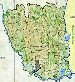 Amplasarea în cadrul județului



		
Localizarea satului pe harta României