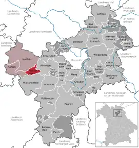 Poziția comună Plankenfels pe harta districtului Bayreuth