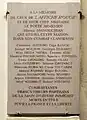 Placă comemorativă pentru „cei din afișul roșu”, Paris 3e, 19 rue au Maire