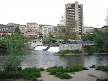 Vărsarea râului Sihl în Limmat