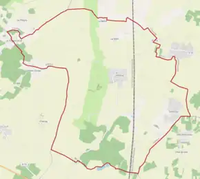 Poziția localității Pliboux