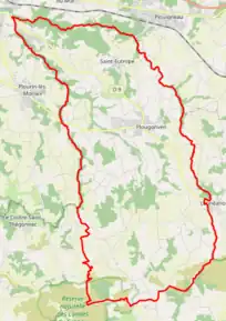 Poziția localității Plougonven