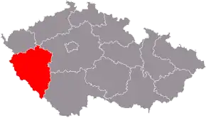 Poziția regiunii Plzeň