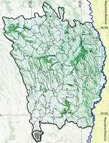 Amplasarea în cadrul județului