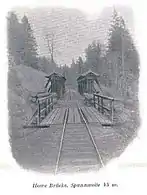 Pod de 45 m pe valea Cașinului