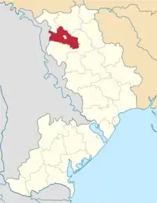 Poziția localității Raionul Bârzula