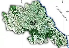 Amplasarea în cadrul județului