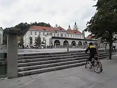 Treptele de pe malul stâng al râului