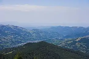 Vedere panoramică asupra satului