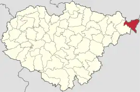 Localizare în cadrul județului