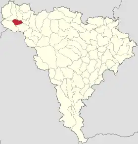 Localizare în cadrul județului