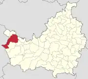 Localizarea comunei în județul Cluj