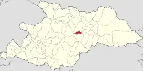 Poziția localității Poienile Izei