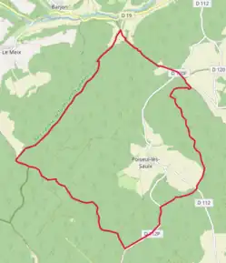 Poziția localității Poiseul-lès-Saulx