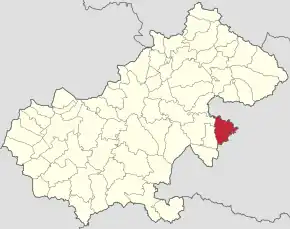 Poziția localității Bicău