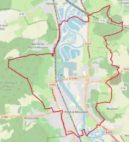 Poziția localității Pont-à-Mousson