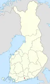 Poziția localității Pornainen