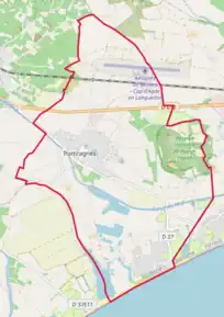 Poziția localității Portiragnes