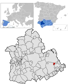 Poziția localității El Rubio