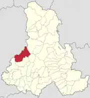 Localizare în cadrul județului