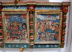 Praznicare din tâmpla bisericii din Bârsana