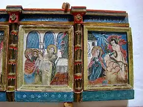 Praznicare din tâmpla bisericii din Bârsana