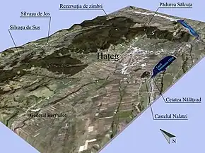 Hartă de poziționare pentru Hațeg