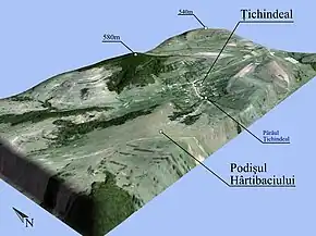 Poziția localității Țichindeal