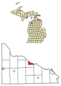 Localizare Rogers City, Michigan